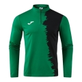 Joma Langarmshirt Picacho City Sweatshirt (1/4 Zip, strapazierfähig, bequeme Passform) grün/schwarz Herren