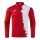 Joma Langarmshirt Picacho City Sweatshirt (1/4 Zip, strapazierfähig, bequeme Passform) rot/weiss Herren