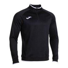 Joma Pullover Combi Premium Sweatshirt (Half-Zip, Stehkragen) schwarz/weiss Herren
