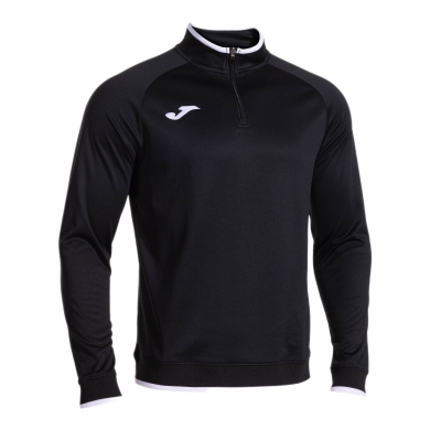 Joma Pullover Combi Premium Sweatshirt (Half-Zip, Stehkragen) schwarz/weiss Herren