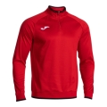 Joma Pullover Combi Premium Sweatshirt (Half-Zip, Stehkragen) rot/schwarz Herren