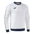 Joma Pullover Sweatshirt Heroic (100% Polyester, Fleece-Gewebe) weiss/navyblau Herren