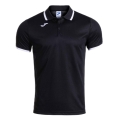 Joma Sport-Polo Combi Premium (komfortable Passform, atmungsaktiv) schwarz/weiss Herren