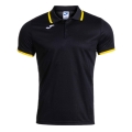 Joma Sport-Polo Combi Premium (komfortable Passform, atmungsaktiv) schwarz/gelb Herren