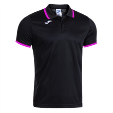 Joma Sport-Polo Combi Premium (komfortable Passform, atmungsaktiv) schwarz/neonrosa Herren