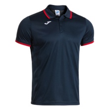 Joma Sport-Polo Combi Premium (komfortable Passform, atmungsaktiv) navy/rot Herren