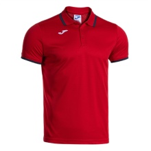 Joma Sport-Polo Combi Premium (komfortable Passform, atmungsaktiv) rot/navy Herren