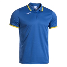 Joma Sport-Polo Combi Premium (komfortable Passform, atmungsaktiv) royalblau/gelb Herren