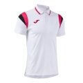 Joma Sport-Polo Terra (leicht, atmungsaktiv) weiss/pink Herren