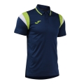 Joma Sport-Polo Terra (leicht, atmungsaktiv) dunkelblau/limegrün Herren