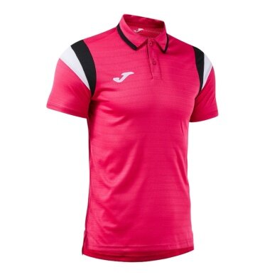 Joma Sport-Polo Terra (leicht, atmungsaktiv) pink/schwarz Herren