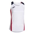 Joma Sport-Tank Top Montreal (100% Polyester) weiss/rot/navy Damen