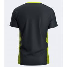 Joma Sport-Tshirt Camiseta Manga Corta Court (V-Ausschnitt) schwarz/gelb Herren