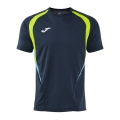Joma Sport-Tshirt Championship 20 (hoher Tragekomfort, rec. Polyester) dunkelblau/neongelb Herren