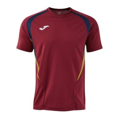 Joma Sport-Tshirt Championship 20 (hoher Tragekomfort, rec. Polyester) bordeauxrot/dunkelblau Herren