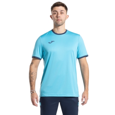 Joma Sport-Tshirt Combi Premium (100% Polyester, atmungsaktiv) türkisblau Herren