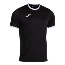 Joma Sport-Tshirt Combi Premium (100% Polyester, atmungsaktiv) schwarz/weiss Herren