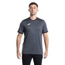 Joma Sport-Tshirt Combi Premium (100% Polyester, atmungsaktiv) anthrazitgrau/schwarz Herren