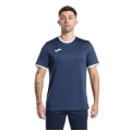 Joma Sport-Tshirt Combi Premium (100% Polyester, atmungsaktiv) navy/weiss Herren