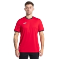 Joma Sport-Tshirt Combi Premium (100% Polyester, atmungsaktiv) rot/schwarz Herren
