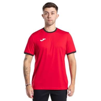 Joma Sport-Tshirt Combi Premium (100% Polyester, atmungsaktiv) rot/schwarz Herren