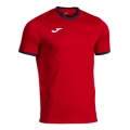 Joma Sport-Tshirt Combi Premium (100% Polyester, atmungsaktiv) rot/navy Herren