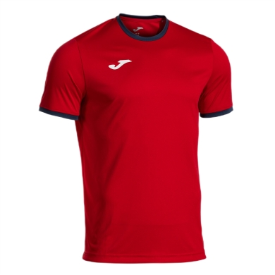 Joma Sport-Tshirt Combi Premium (100% Polyester, atmungsaktiv) rot/navy Herren
