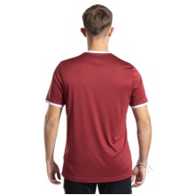 Joma Sport-Tshirt Combi Premium (100% Polyester, atmungsaktiv) bordeauxrot/weiss Herren