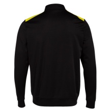 Joma Pullover Championship VII Sweatshirt (Half-Zip, Fleece-Futter) schwarz/gelb Herren
