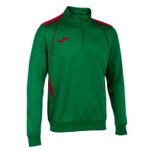Joma Pullover Championship VII Sweatshirt (Half-Zip, Fleece-Futter) grün/rot Herren