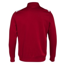 Joma Pullover Championship VII Sweatshirt (Half-Zip, Fleece-Futter) rot/weiss Herren