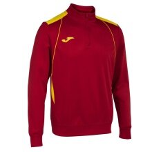Joma Pullover Championship VII Sweatshirt (Half-Zip, Fleece-Futter) rot/gelb Herren