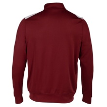 Joma Pullover Championship VII Sweatshirt (Half-Zip, Fleece-Futter) weinrot/weiss Herren