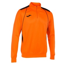 Joma Pullover Championship VII Sweatshirt (Half-Zip, Fleece-Futter) orange/schwarz Herren