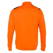 Joma Pullover Championship VII Sweatshirt (Half-Zip, Fleece-Futter) orange/schwarz Herren