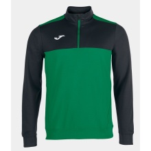 Joma Pullover Winner Sweatshirt (1/2 Zip, 100% Polyester) grün/schwarz Herren