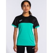 Joma Tennis-Shirt Montreal (100% Polyester) grün/schwarz Damen