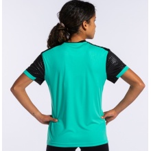 Joma Tennis-Shirt Montreal (100% Polyester) grün/schwarz Damen
