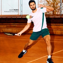 Joma Tennis-T-Shirt Corta Montreal 2025 rosa/grün Herren