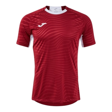 Joma Trainings-Tshirt Kick Pro (elastisches Material, leicht, atmungsaktiv) bordeauxrot/weiss Herren