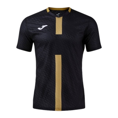 Joma Trainings-Tshirt Proteam III (V-Ausschnitt, leicht, atmungsaktiv) schwarz/gold Herren