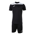 Joma Trainingsanzug (kurze Hose und kurzarm Shirt) Phoenix III Set schwarz/weiss Herren