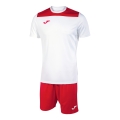 Joma Trainingsanzug (kurze Hose und kurzarm Shirt) Phoenix III Set rot/weiss Herren