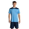 Joma Trainingsanzug (kurze Hose und kurzarm Shirt) Phoenix III Set hellblau/navyblau Herren