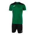 Joma Trainingsanzug (kurze Hose und kurzarm Shirt) Phoenix III Set grün/schwarz Herren