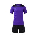 Joma Trainingsanzug (kurze Hose und kurzarm Shirt) Phoenix III Set violett/schwarz Herren