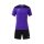 Joma Trainingsanzug (kurze Hose und kurzarm Shirt) Phoenix III Set violett/schwarz Herren