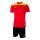 Joma Trainingsanzug (kurze Hose und kurzarm Shirt) Phoenix III Set rot/gelb/schwarz Herren