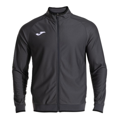 Joma Trainingsjacke Combi Premium (mit Seitentaschen, atmungsaktiv Funktionsmaterial) anthrazitgrau/schwarz Herren
