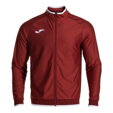 Joma Trainingsjacke Combi Premium (mit Seitentaschen, atmungsaktiv Funktionsmaterial) bordeaux/weiss Herren